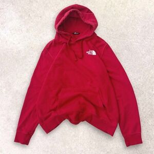 The North Face Mens Red Half Dome Logo Pullover Hoodie Sweatshirt XL